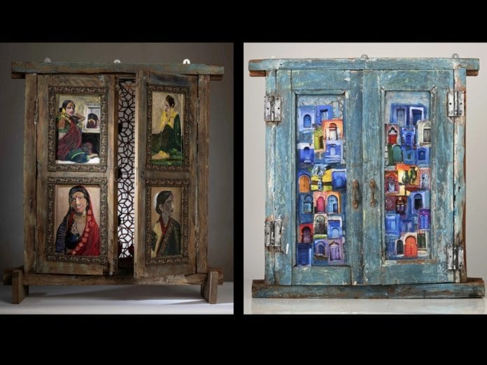 Nandita Desai Unveils a Unique Painting Exhibition on Vintage and Handcrafted Windows
