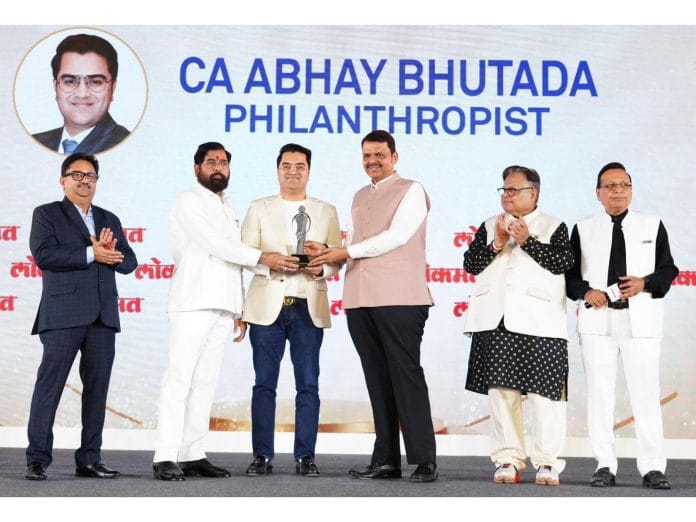 CA Abhay Bhutada Receives Philanthropist of the Year Award 2026 for His Transformative Social Efforts