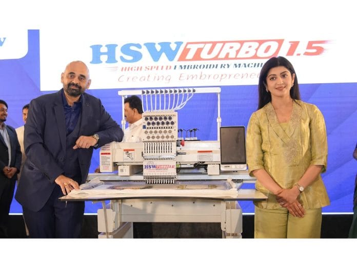 HSW Launches India's First Fastest Single-Head Embroidery Machine 'Turbo 1.5'