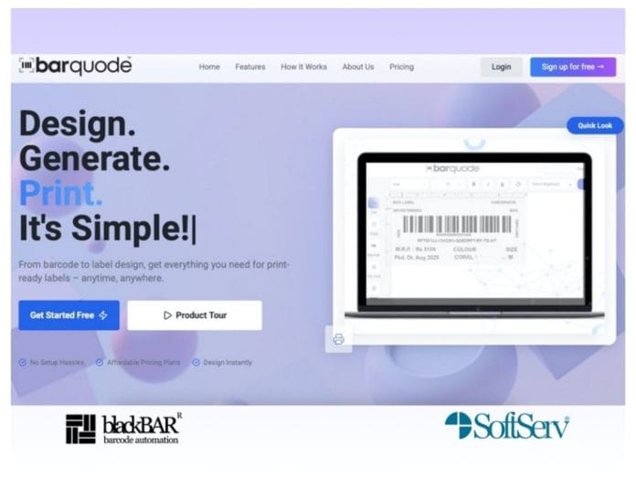 From Consumables to SaaS: SoftServ Launches BARQUODE for Barcode Label Design