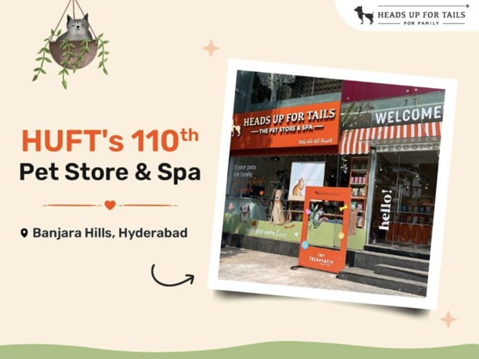 HUFT Accelerates Retail Expansion with their 110th Pet Store & Spa in Banjara Hills, Hyderabad