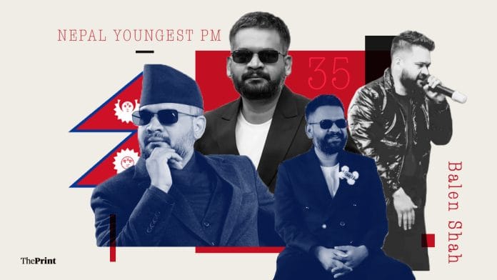 Balen Shah will be the youngest prime minister in the history of the Subcontinent | Illustration: Shruti Naithani | ThePrint