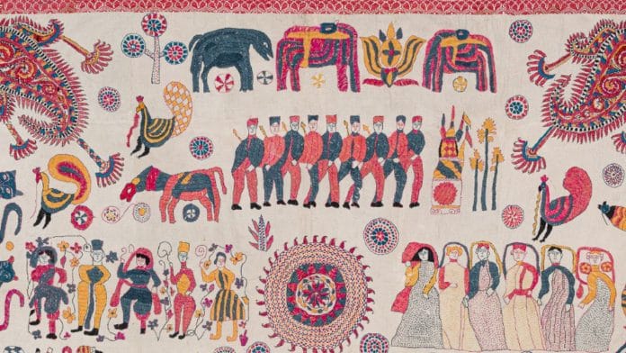 Kantha textile from the Karun Thakar Collection