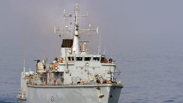 HMS Middleton is pictured transiting the Strait of Hormuz in the Middle East | Commons