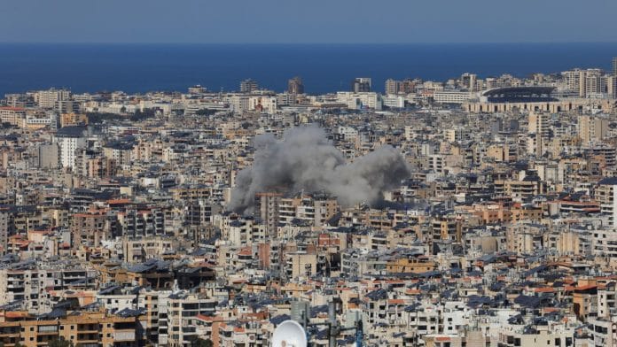Smoke rises after an Israeli strike on Beirut's southern suburbs, Lebanon, on 11 March 2026 | Raghed Waked/Reuters