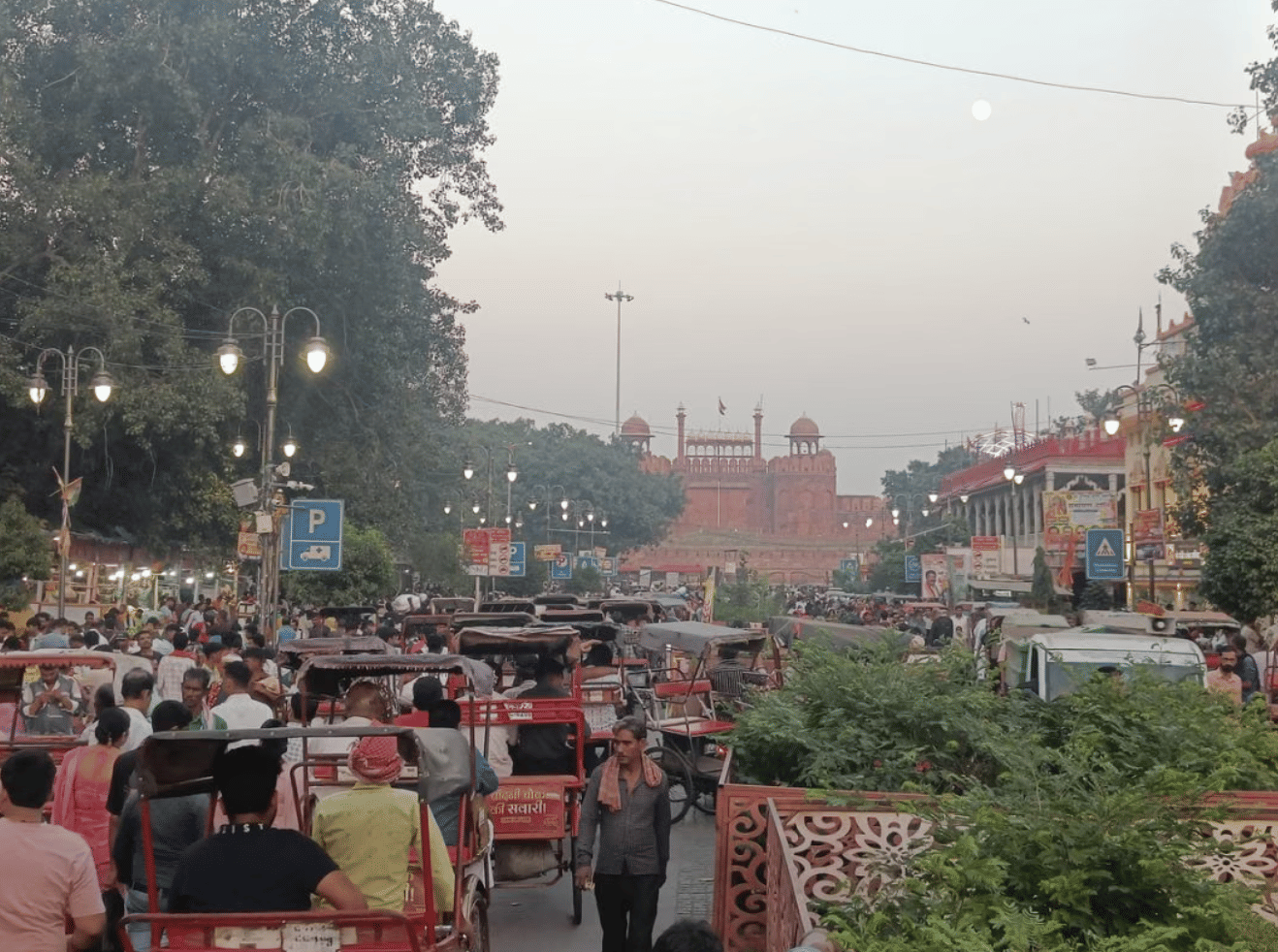 Congested lanes in Shahjahanabad near Red Fort. No government yet has delivered on the promise of fixing Old Delhi. | Krishan Murari | ThePrint