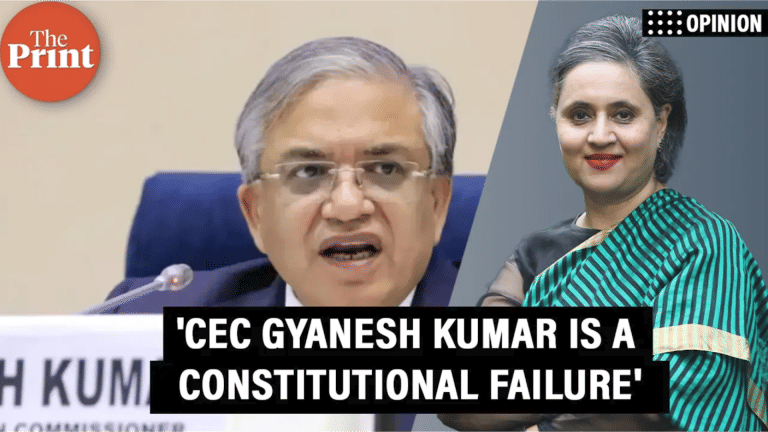 ‘CEC Gyanesh Kumar is a constitutional failure. Damage is not procedural, it is existential’