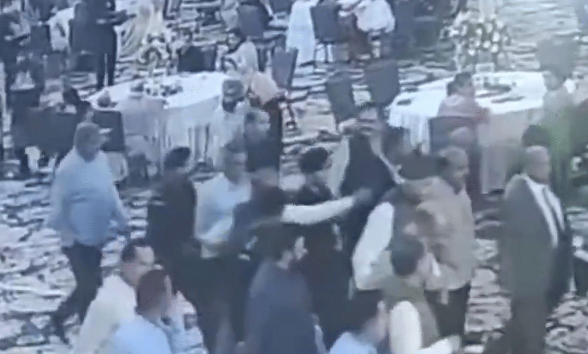 Screengrab of the shooting attempt recorded on video | X