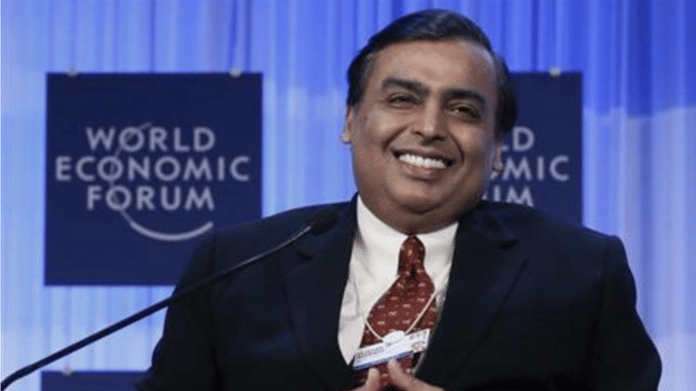 Mukesh Ambani Chairman and Managing Director of Reliance Industries attends the annual meeting of the World Economic Forum (WEF) in Davos January 25, 2013. | REUTERS/Pascal Lauener