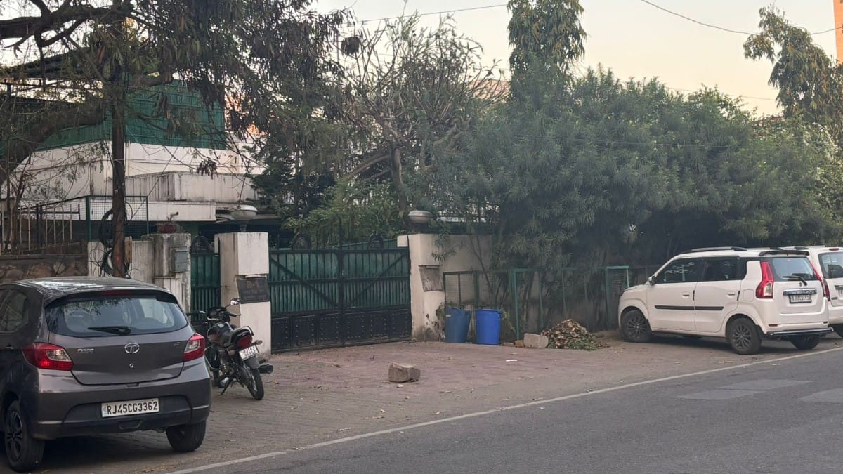IAS officer Subodh Agarwal's residence in Jaipur’s C-Scheme neighbourhood | Samridhi Tewari/ThePrint