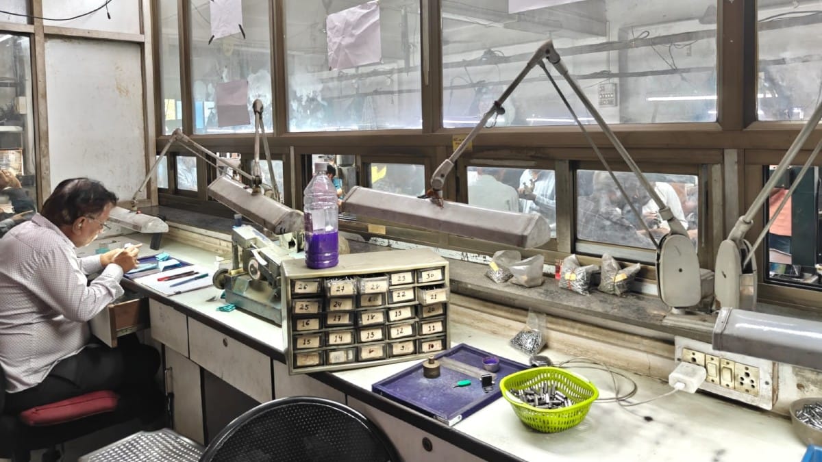 Careful inspection continues at a diamond unit in Surat | Esha Mishra/ThePrint