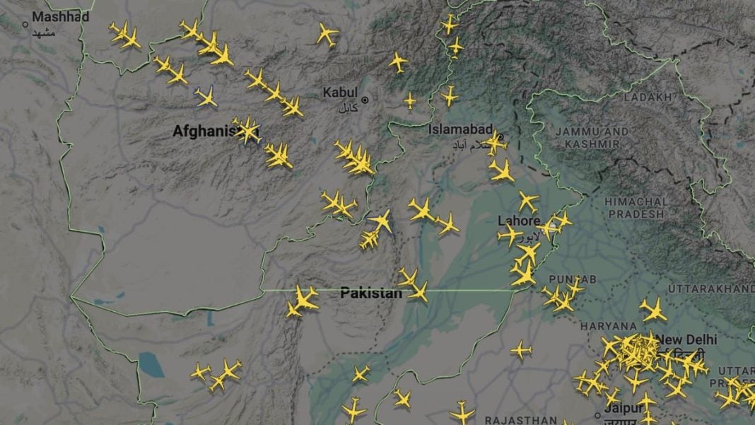 Afghanistan's uncontrolled airspace sees surge in commercial flights ...