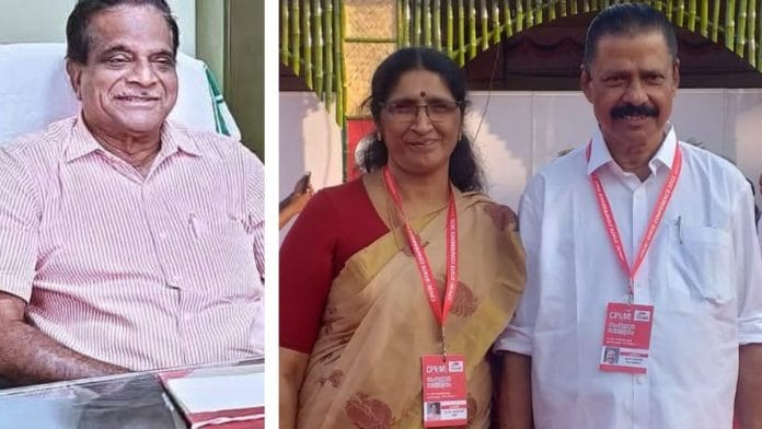 (From left) T.K. Govindan, P.K. Shyamala and M.V. Govindan | Photo: By special arrangement