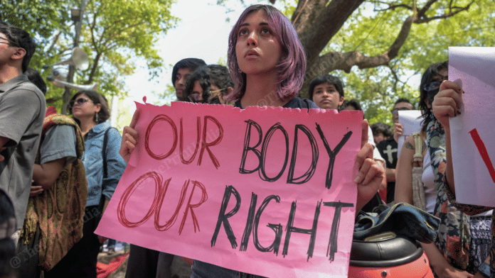 Transgender individuals, activists & supporters gather at Jantar Mantar, New Delhi, to protest Transgender Persons (Protection of Rights) Amendment Bill, 2026. | Suraj Singh Bisht/ThePrint