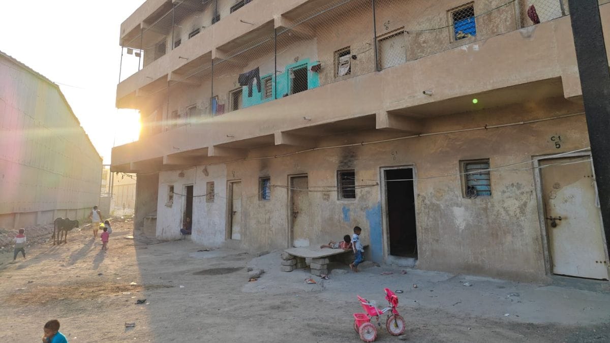 A housing unit for workers in Morbi | Photo: Esha Mishra | ThePrint