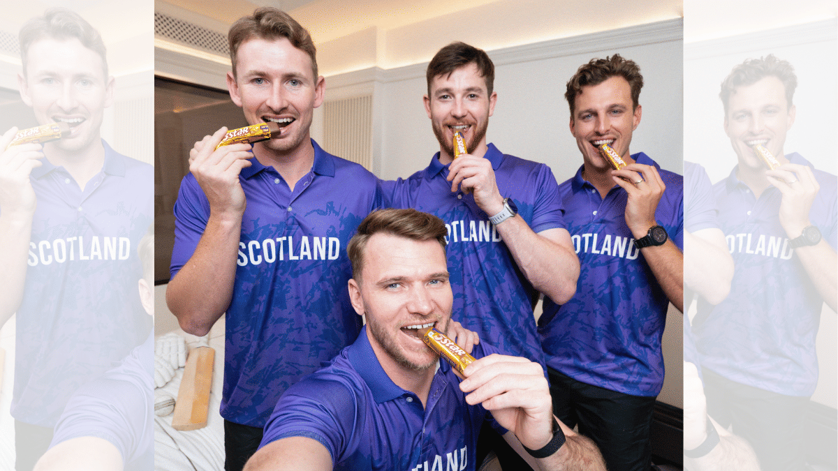 Scotland received last-minute call-up to play T20 World Cup after Bangladesh opted out. Cadbury 5 Star didn’t waste a second to capitalize on the moment. | X/@CricketScotland