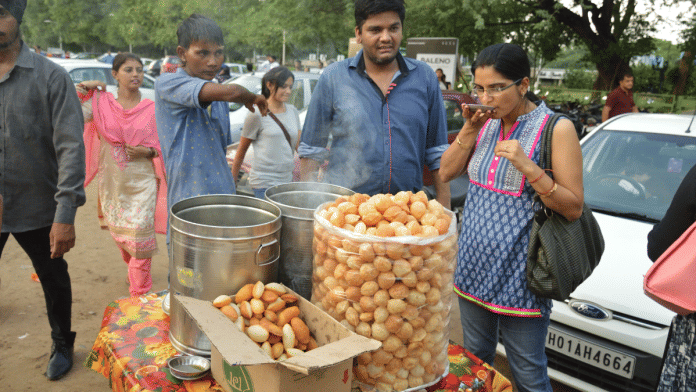 Golgappa, also known as pani puri, puchka, or gupchup, is one of India’s favourite street snacks | Representational image | Commons