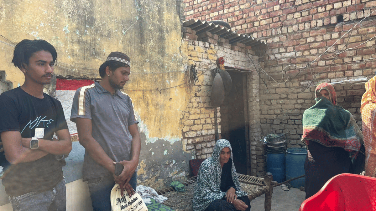 Aamir’s friends and family grieving his death in attack allegedly by cow vigilantes. | Samridhi Tewari/ThePrint 