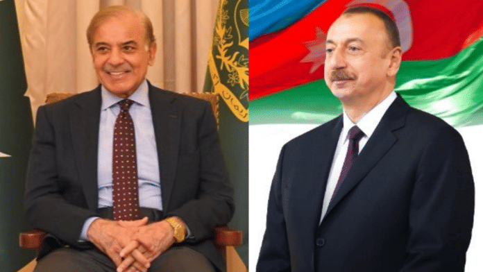 Pakistan PM Shehbaz Sharif (left) spoke Azerbaijan President Ilham Aliyev and reiterated his 'strong condemnation of attacks against Azerbaijan'. | X/@CMShehbaz, @presidentaz