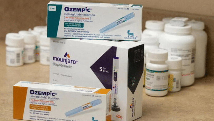 Boxes of Ozempic and Mounjaro, semaglutide and tirzepatide, injection drugs used for treating Type 2 diabetes | Representative image | Reuters/George Frey