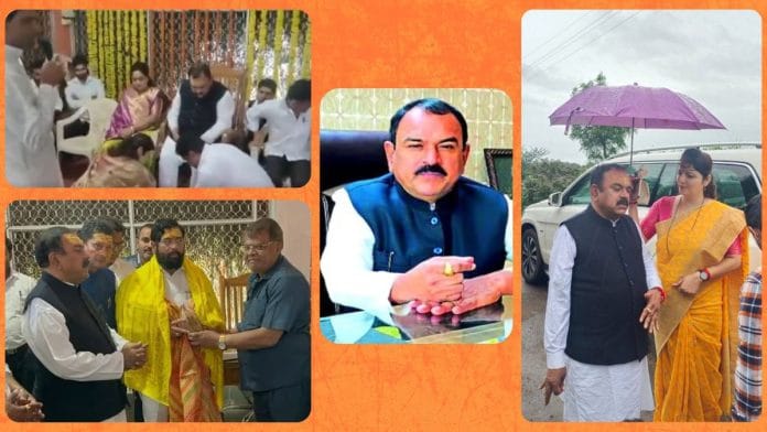 Videos and photos circulated online show Ashok Kharat with politicians over the years | Photo: X