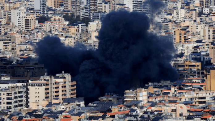 Smoke billows after an Israeli strike on Beirut. Stay tuned for live updates on the Iran conflict | Photo: Reuters/Mohamed Azakir