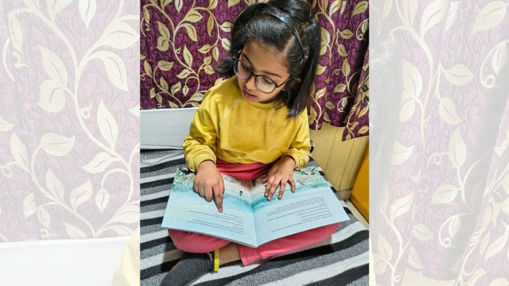 While Preeti reads a romance novel, her daughter, sitting beside her, flips through a book by Sudha Murty. Special arrangement 