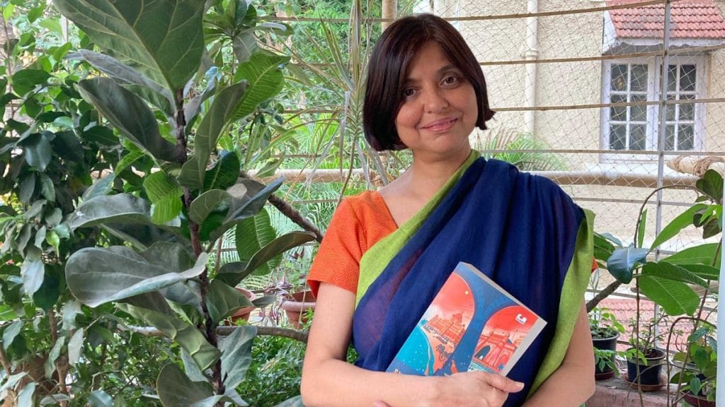 Author Shabnam Minawala with her book. Special Arrangement