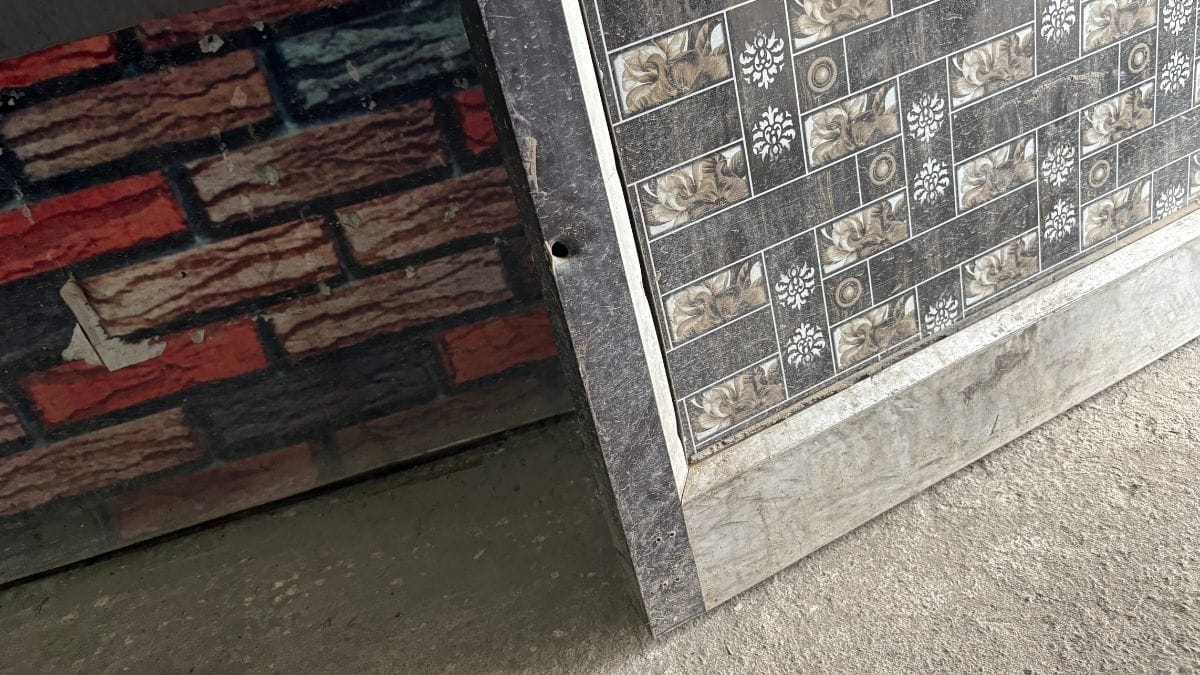 A bullet mark at a restaurant in Tarn Taran | Photo: Sakshi Mehra, ThePrint