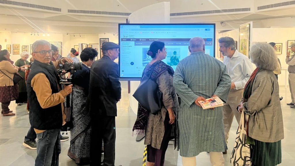 Visitors at the exhibition | Insha Jalil Waziri, ThePrint