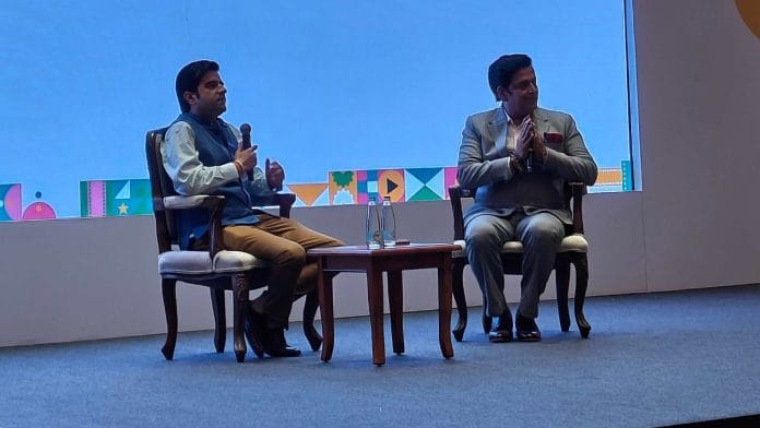 Actor and BJP MP Ravi Kishan (right) at the ongoing International Film Festival Delhi on Friday | Tina Das, ThePrint