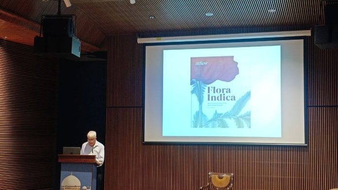 Henry Noltie speaks about his new book Flora Indica: Recovering Lost Stories from Kew's Indian Drawings at the Humayun’s Tomb World Heritage Site Museum |Almina Khatoon | ThePrint