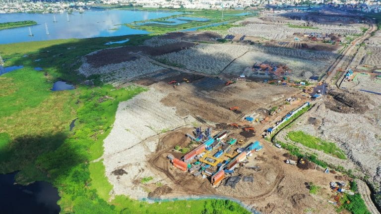Chennai is starting to clear the Perungudi garbage mountain. And make furniture from it