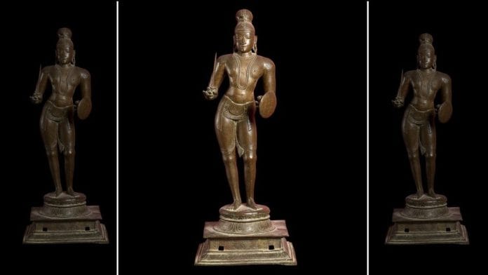 Saint Tirumankai Alvar was the last of the 12 Alvar saints devoted to the Hindu god Vishnu | Source: Ashmolean Museum