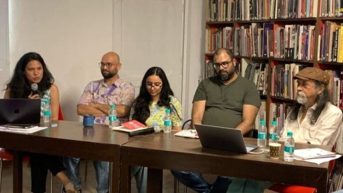 Panellists at the roundtable titled 'Comics as Witness' in Delhi