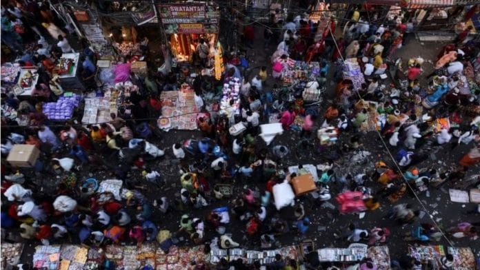 Indians in a crowded place