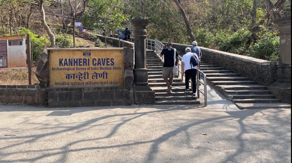 Participants making their way to the Kanheri Caves inside Mumbai’s Sanjay Gandhi National Park in Borivali | ThePrint | Kasturi Walimbe