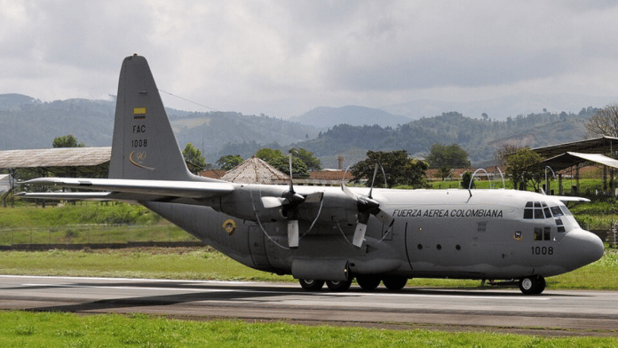 Colombia military plane crash/wikimedia