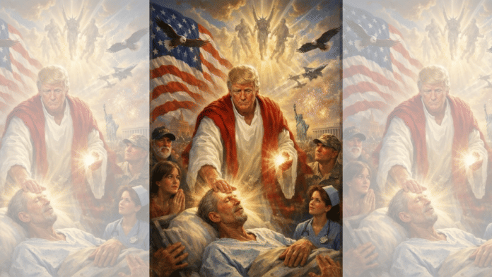 After criticism of Pope Leo, Trump posts image depicting himself as Jesus | TruthSocial/@realDonaldTrump