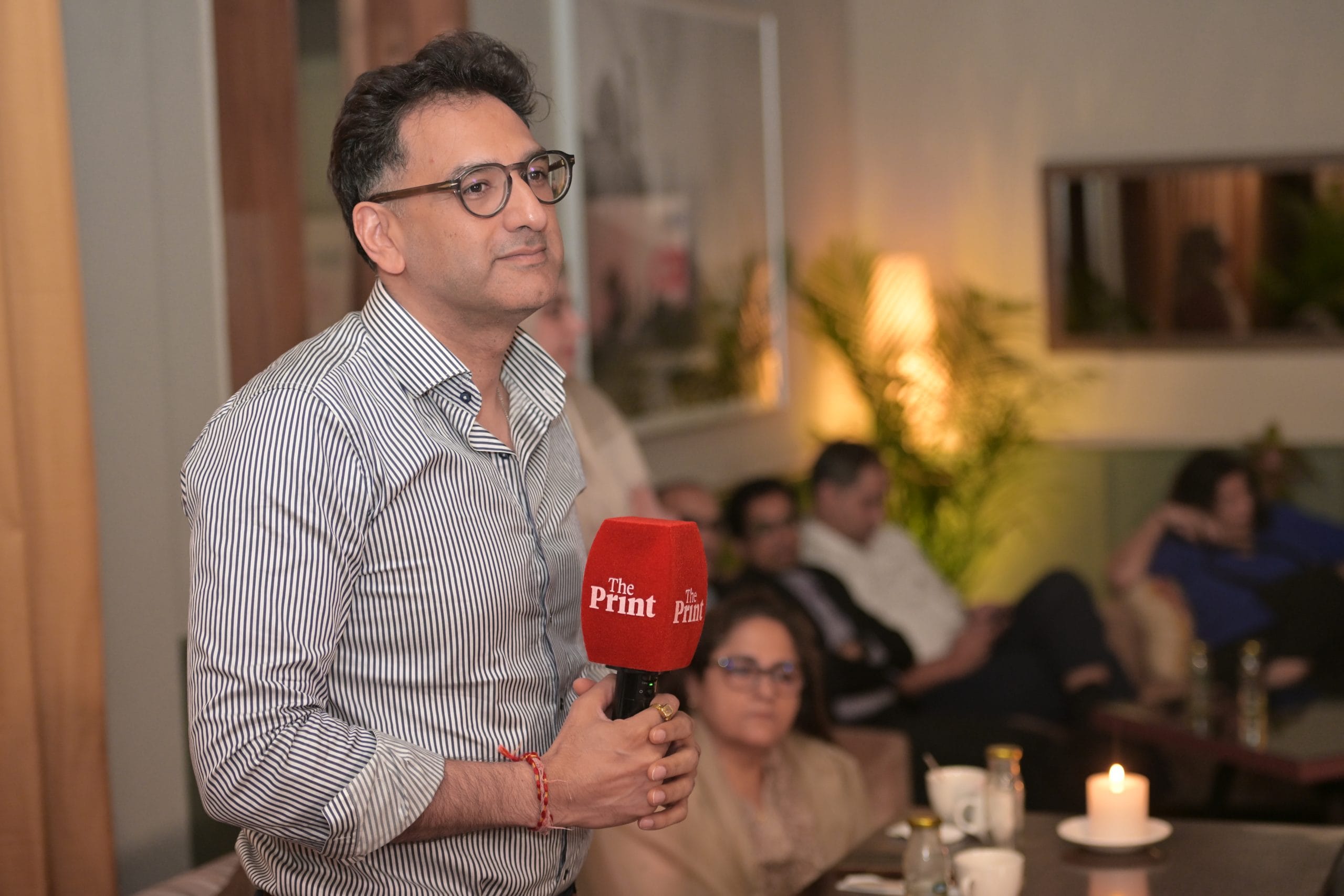 Tej Kapoor, Director/Partner ICICI Venture, at ThePrint OTC in Mumbai. | Suraj Singh Bisht/ThePrint