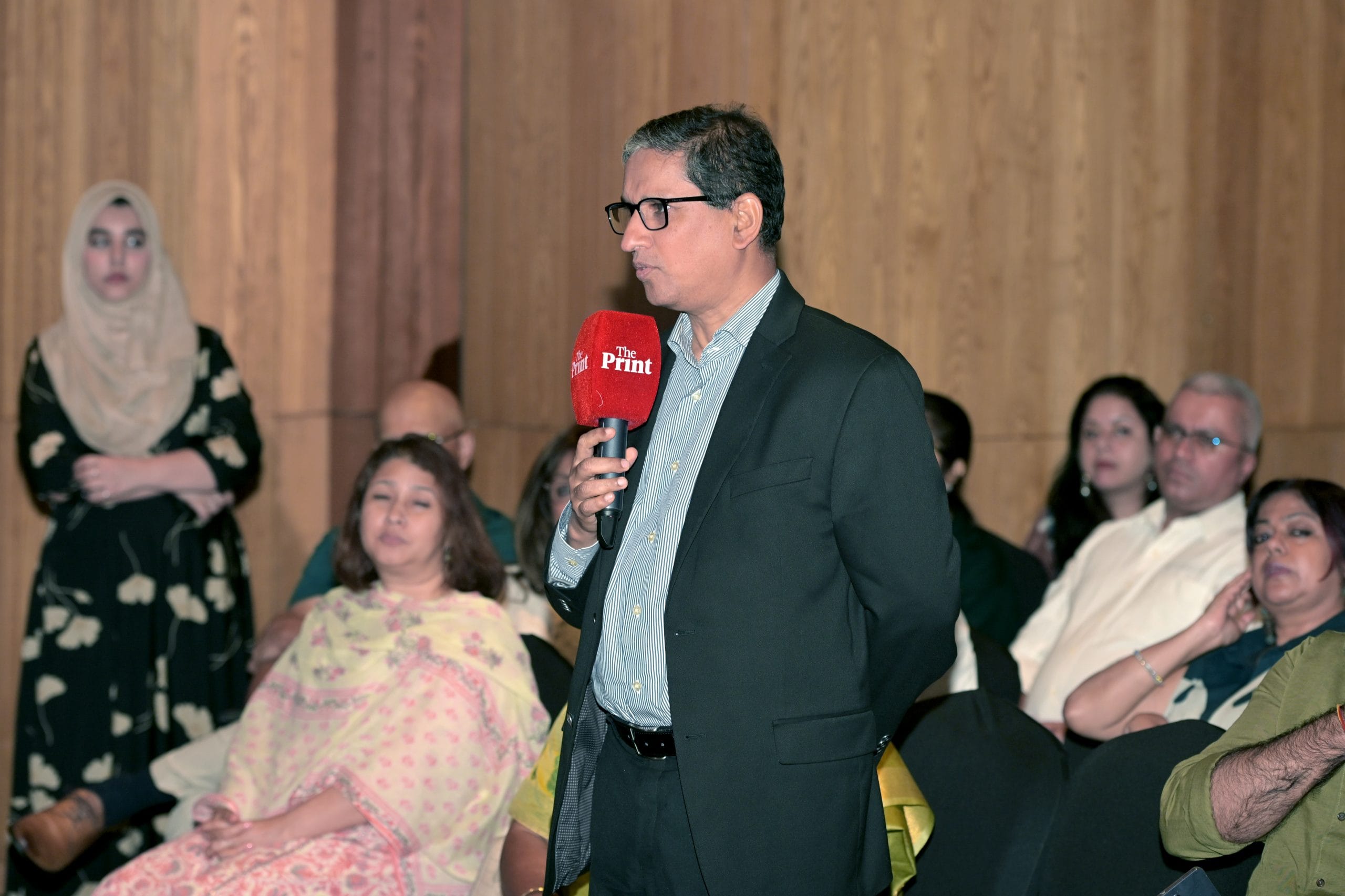 M. Riaz Hamidullah, High Commissioner of Bangladesh to India, speaks at the ThePrintOTC | Suraj Singh Bisht | ThePrint