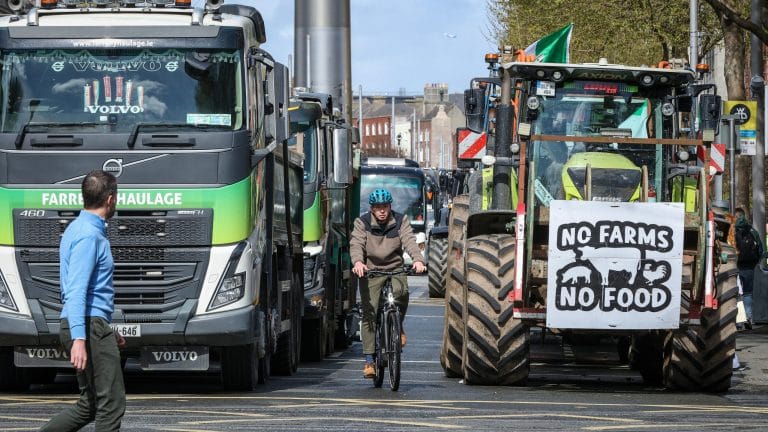 Fuel protests in Ireland disrupt roads despite government’s new energy support package