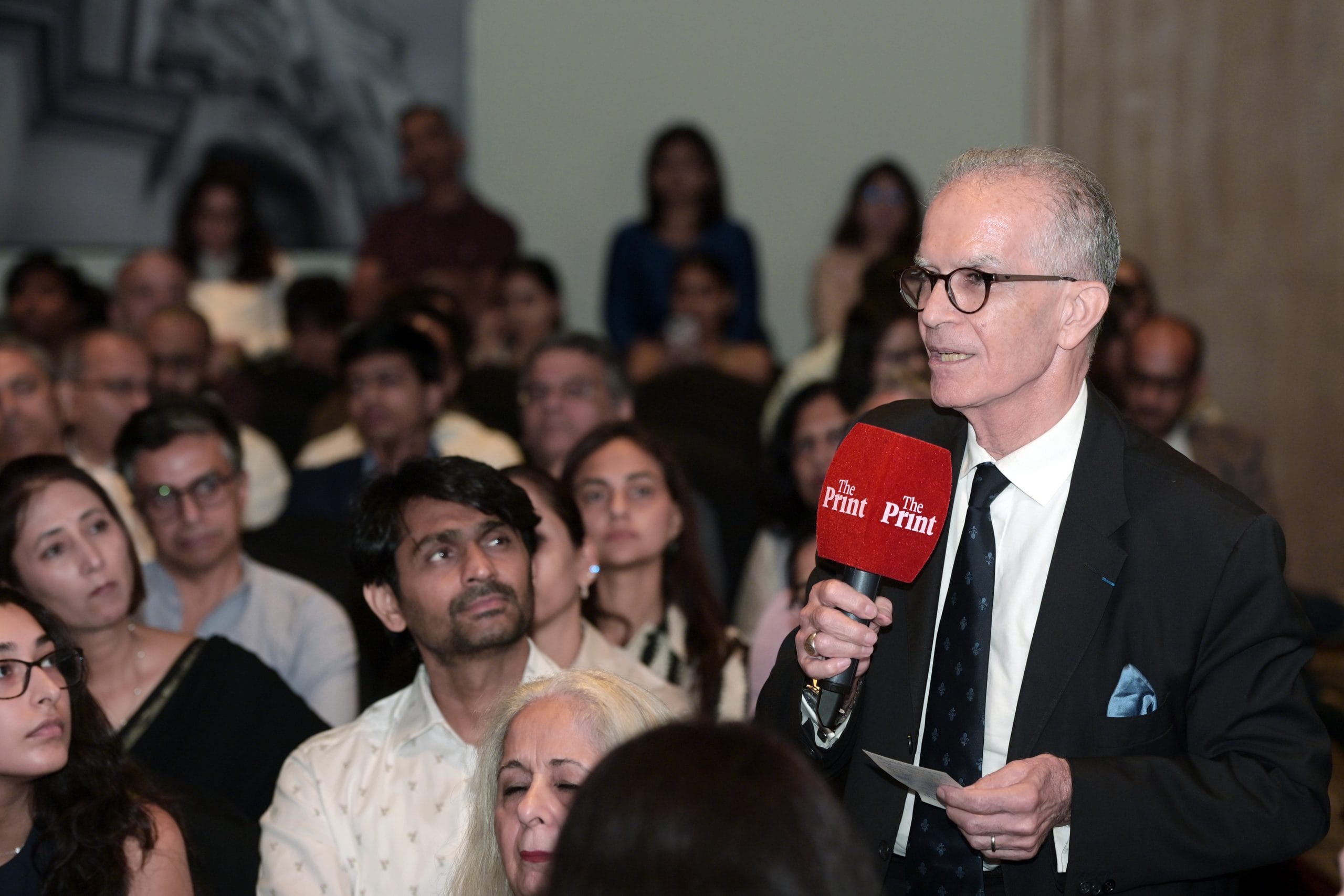 Kazem Samandari, Executive Chairman, L'Opéra, has a query for the panelists at the ThePrintOTC | Suraj Singh Bisht | ThePrint