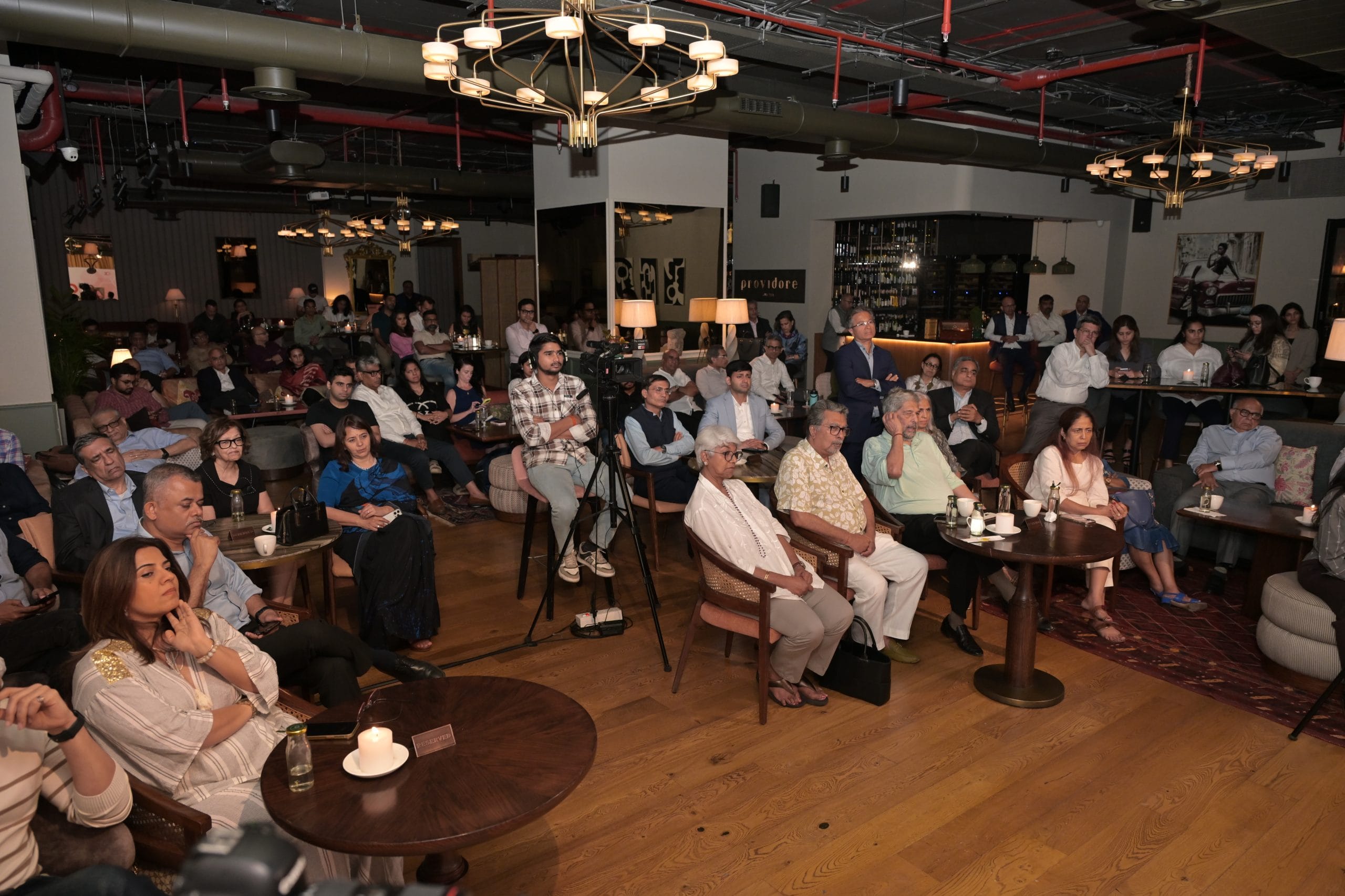 Audience at ThePrint OTC with foreign policy analyst C. Raja Mohan. | Suraj Singh Bisht/ThePrint 