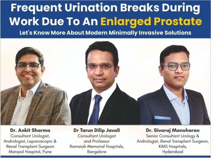 Frequent Urination Breaks During Work Due To An Enlarged Prostate: Let's Know More About Modern Minimally Invasive Solutions