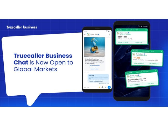 Truecaller Opens Global Market Access for Its Business Chat Platform