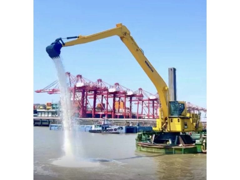 Knowledge Marine and Engineering Works Limited Commissions India’s Largest and Deepest Indian-Flag Self-Propelled Backhoe Dredger “River Pearl 47” at JNPA