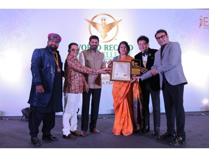 Amb. Dr. Neeelima (Founder, Riddhi Siddhi Heaaling Centtre) from Bangalore, Karnataka, India Honoured by World Record of Excellence, England
