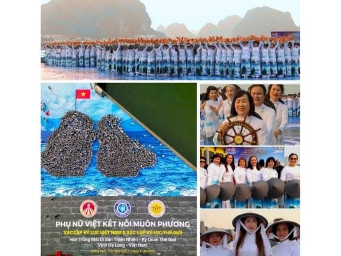 Vietnamese Women Connecting the World LETA'SCON Group sets World Record