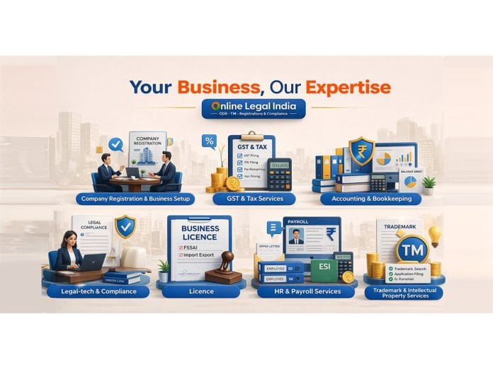 India's first all-in-one platform offering business registration, GST, tax, compliance, legal (ODR), audit, HR & payroll--everything in one place